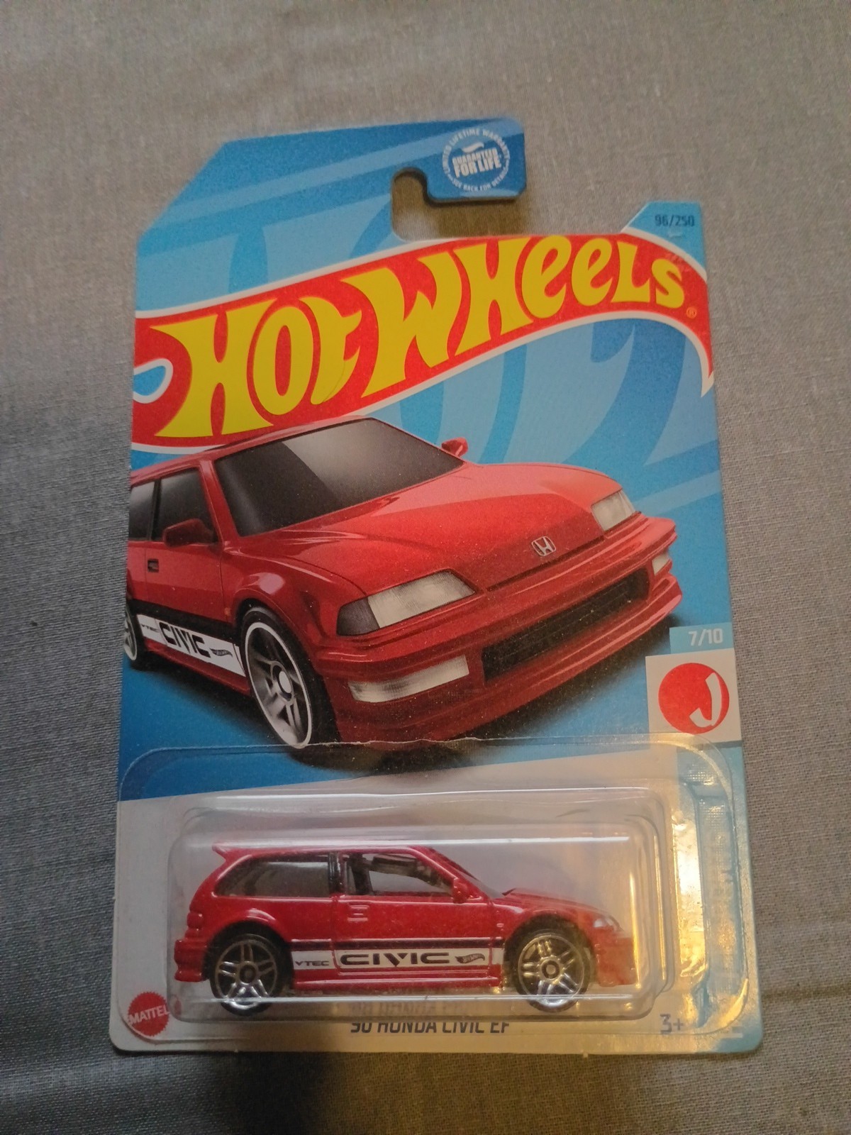 2023 Hot Wheels '90 Honda Civic EF 96/250 HW J-Imports 07/10 New