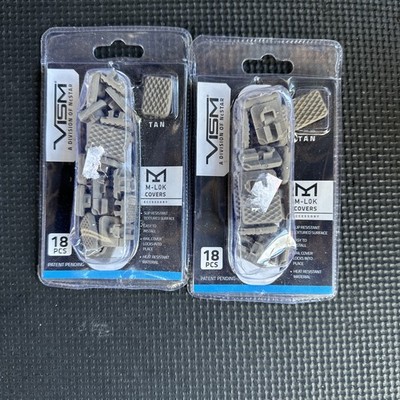 VISM M-LOK Covers 18-pcs TAN 2 pack. B4 