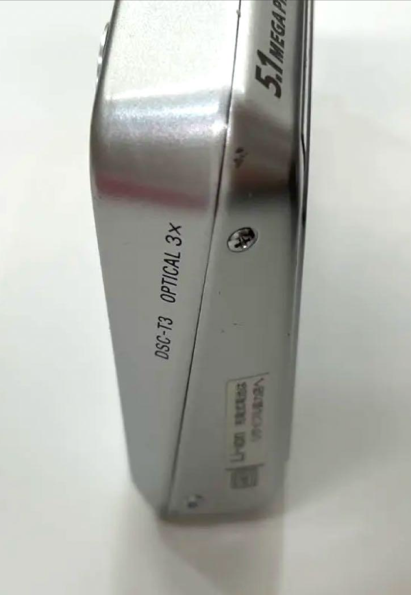 Sony Cyber-shot DSC-T3 5.1MP Digital Camera - Silver for sale