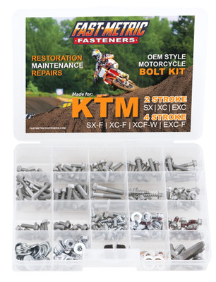 296pc FAST METRIC BOLT KIT KTM SX EX EXC 65 85 100 125 250 300 350 450 520 525