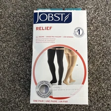 Jobst relief 20-30mmHg, Large Medical Compression Socks. Beige. NEW.
