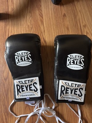 Professional Black CLETO REYES Boxing Gloves Mexican 10 oz
