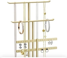 pickpiff Jewelry Stand Organizer Necklace Holder- 14.5" Sturdy Earring and Br...