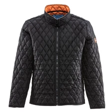 RefrigiWear Men's Lightweight Insulated Jacket – Warm Diamond Quilted Outerwear