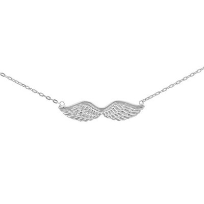 Sterling Silber 18'' Damen Engelsflügel Halskette 925 passendes Armband verfügbar