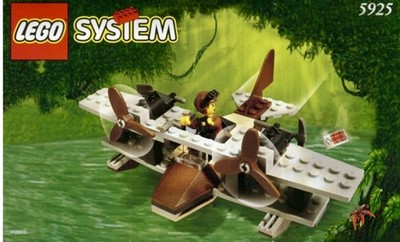 Lego System 5925 Pontoon Plane  EUC