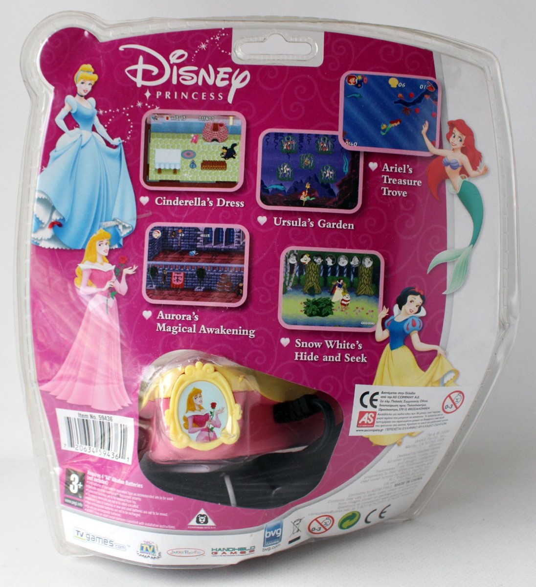 JAKKS DISNEY PRINCESS MAGICAL ADVENTURES 5 VIDEO GAMES PLUG N PLAY