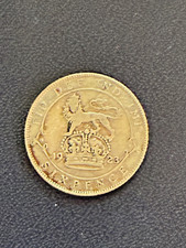 1923 Sixpence (0.500 Ag). VF Grade