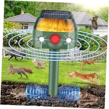 Ultrasonic Animal Repeller,360° Solar Pest Animal Repellent,Cat Repellent 