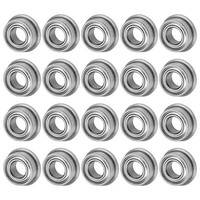 20Er Pack MF105ZZ Flanschkugellager FüR 5X10X4Mm, Metallversiegelt Chromstahl