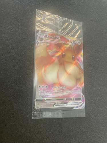 SELLADO Eevee VMAX SWSH087 Black Star Promo Arte Completo Holo Pokémon Juego de Cartas Coleccionables 2021 Casi Nuevo-Muy Nuevo - Imagen 3 de 11