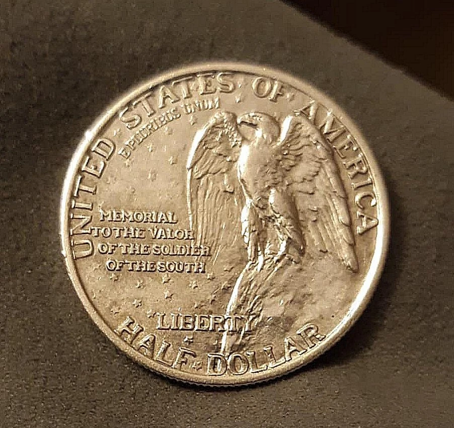 1925 Great Looking - STONE MOUNTAIN  Silver Commemorative Half Dollar Coin 50c - Image 2 of 2