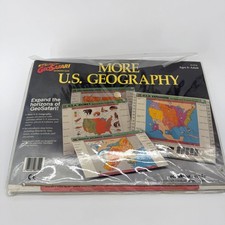 GeoSafari Lesson Game Cards--More US Geography Map SET EI-8710 VTG 1989 *READ