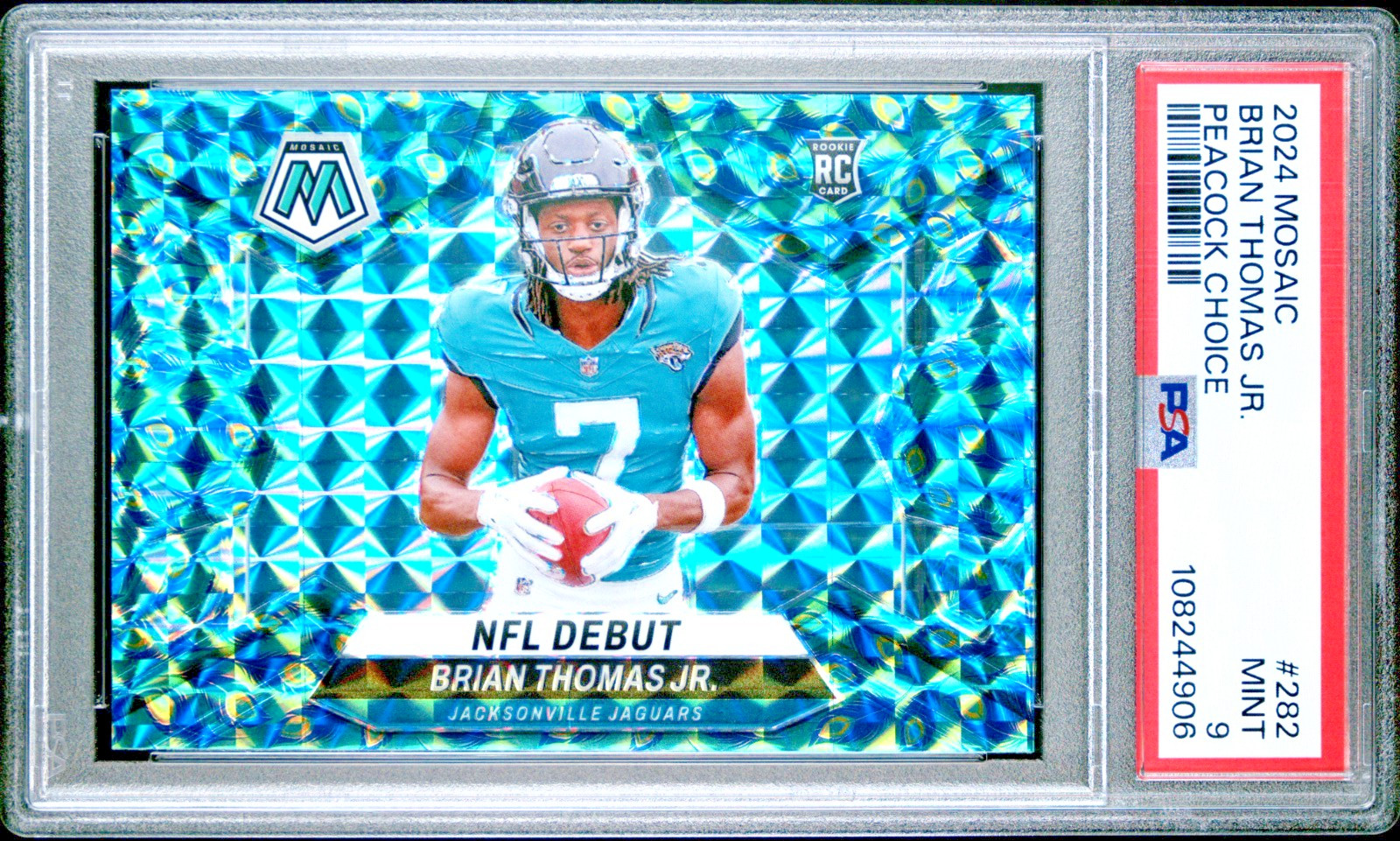 Brian Thomas Jr. 2024 Panini Mosaic #282 Peacock Choice