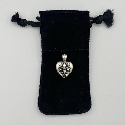 Authentic Chrome Hearts CH Plus Heart Pendant 