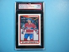 1990/91 O-PEE-CHEE NHL HOCKEY CARD #159 SYLVAIN LEFEBVRE ROOKIE KSA 10 GEM OPC
