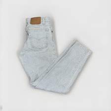 Vintage Levi’s 550 Relaxed Fit Jeans 28x30 Made In USA 100% Cotton Light Wash 90
