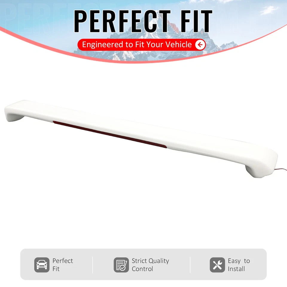 Alerón de maletero para Subaru Impreza 93-01 sedán cupé con luz LED pintado #blanco Foto 2 de 4