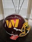 Authentic Jacory Croskey-Merrit Washington Commander Signed Riddell Speed Helmet