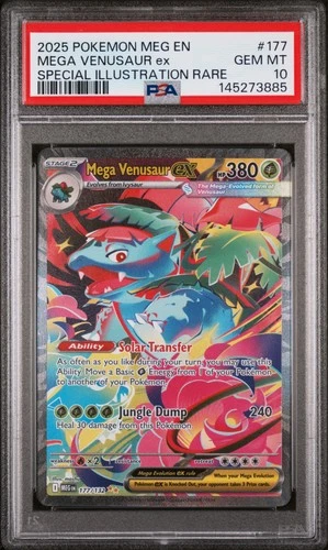 2025 POKEMON MEG EN-MEGA EVOLUTION #177 MEGA VENUSAUR EX PSA 10