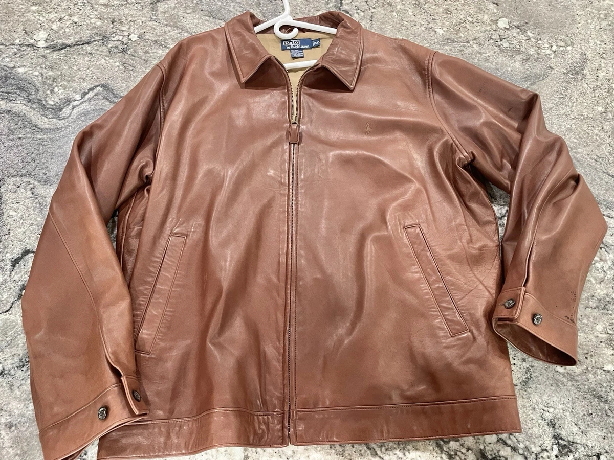 Polo Ralph Lauren Leather Vintage Outerwear Coats & Jackets for