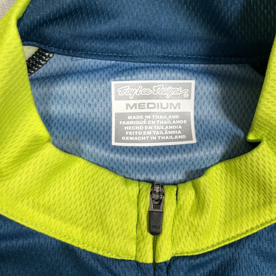 Troy Lee Designs Ace Riding Jersey Adult M Full Zip Sweat Wicking Reflective - Image 2 of 4