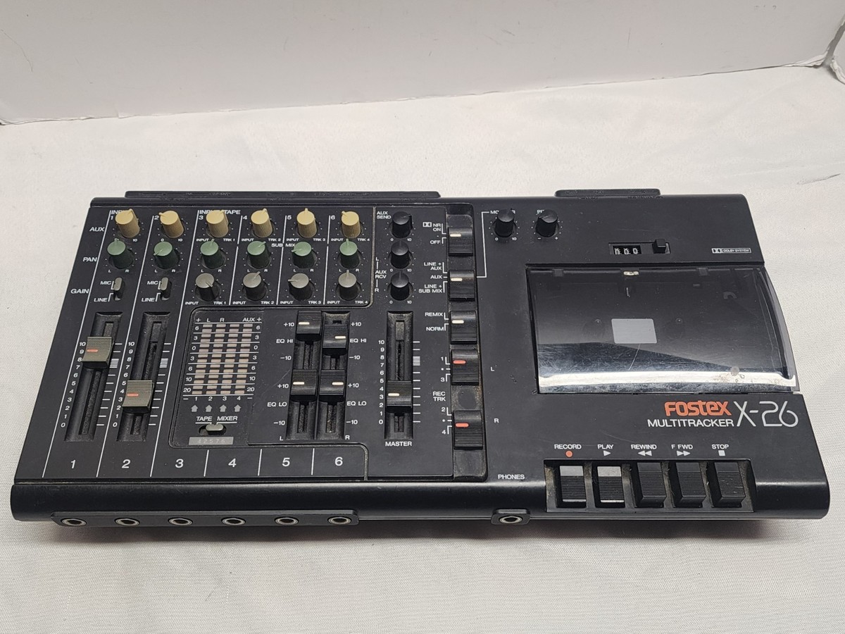 Vintage Fostex X-26 4 Track Cassette Recorder (For Parts Or Repair