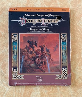 DRAGONS OF GLORY -NEW IN SW - VGC - ORIGINAL TSR DRAGONLANCE DL11 - EDITED 1985