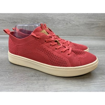 Sofft Somers Knit Sneakers Women's 8.5 Coral Pink Slip On Comfort Shoes