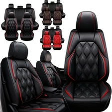 For Ford F150 F250 F350 F450 Pickup Car Seat Covers Leather 5-Seats Front Rear