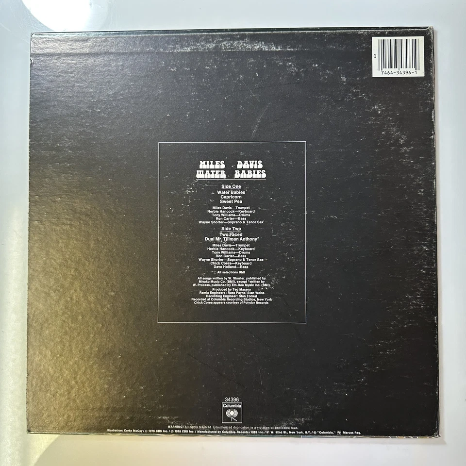 Water Babies Record Vinyl Miles Davis Columbia PC 34396 - Image 2 of 4
