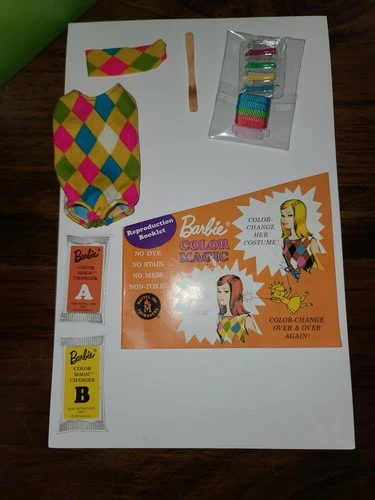 Mattel Barbie Vintage Reproduction Color Magic Swimsuit Headband Accessories