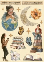 Stamperia Lasercut Motive Secret Diary A5 Scrapbooking Basteln Deko