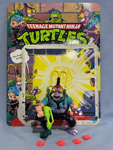 1990 SCUMBUG Loose Complete WITH 28 back card Ninja Turtles VINTAGE TMNT
