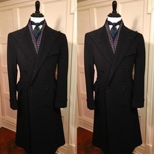 Wool Men Overcoat Winter Business Long Coat Double Breasted Outdoor Man Coats