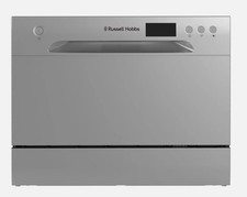 Russell Hobbs RHTTDW6S Silver Table Top Dishwasher with 6 Programmes, 6 Settings