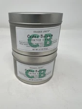 2x Trader Joes Cedar BALSM Single Wick Candle 5.7 Oz Limited 4 Holiday