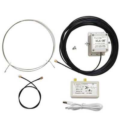 MLA-30+ (Plus) 0.5-30MHz Ring Active Receive Antenna Low Noise Medium Short WaoA