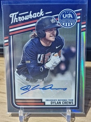 DYLAN CREWS 2026 PANINI USA STARS & STRIPES THROWBACK AUTO /99 Q2161