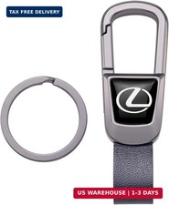 Leather Car Keychain Key Ring for Men and Woean, Key Fob Car Accessories Family