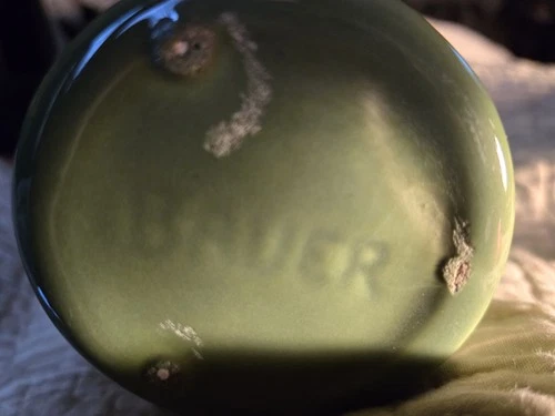 Bauer Vintage Pottery Ring Ware Small Pitcher, Green, 6 " Tall