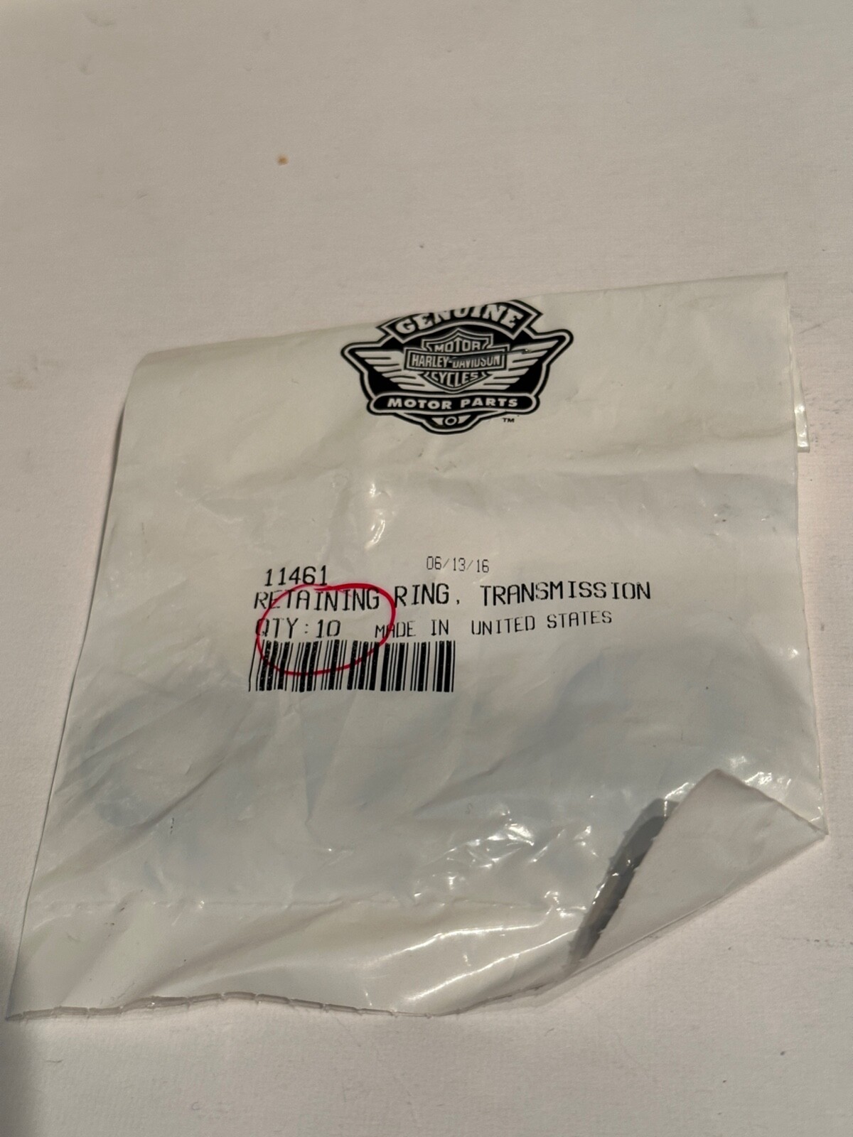 HARLEY 10200105 TRANSMISSION RETAINING RING *QTY 10* OEM NOS eBay