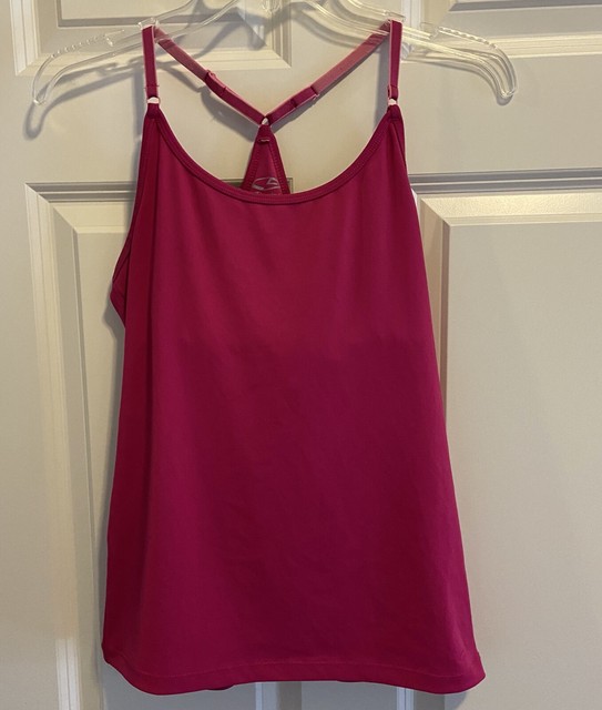 champion racerback tank with shelf bra