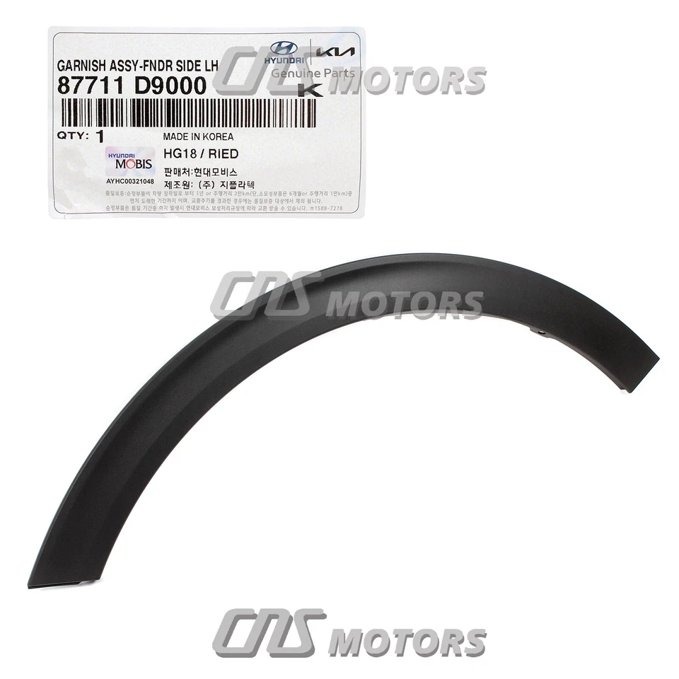 ⭐GENUINE⭐ Front Fender Flare Molding LEFT for 2017-2022 Kia Sportage 87711D9000 Foto 2 de 4