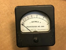 Vintage Shallcross Simpson Decibels Meter Ham Radio Transtester Gauge Guaranteed