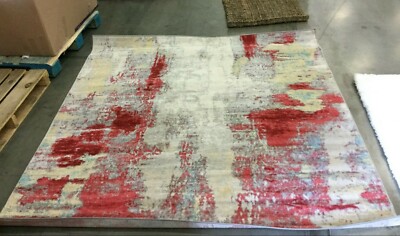RED 6'-7'' X 6'-7'' Square Back Stain Rug, Reduced Price 1172646112 JSP101Q-7SQ