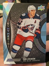 18/19 2018 UD ENGRAINED CAM ATKINSON S-6 SYNTHESIS INSERT COLUMBUS BLUE JACKETS