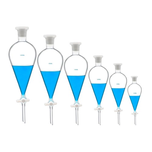 Lightweight 2000mL Separatory Funnel - Conical Design for Liquid Separation - Picture 3 of 9