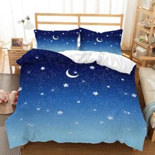 Image of Gradient Tie-dye Effect Bedding Set Gift Quilt Duvet Cover Single Double Size UK