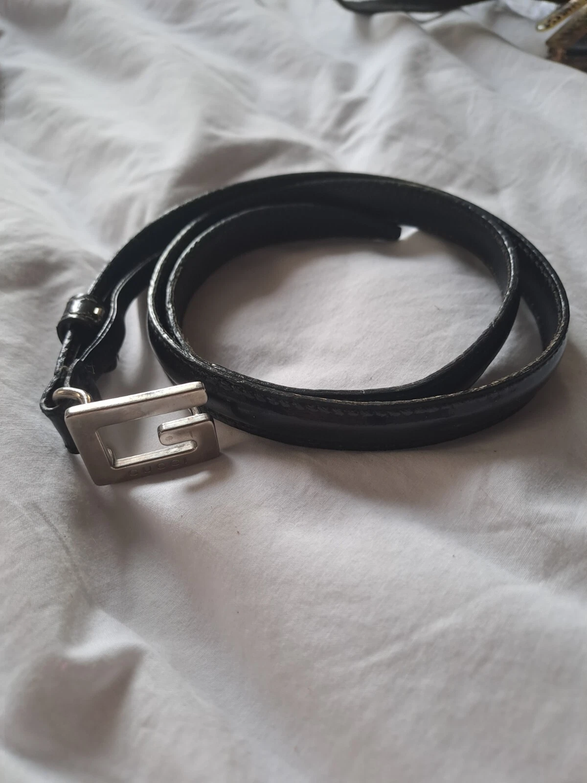 BELLE CEINTURE GUCCI EN CUIR ET METAL